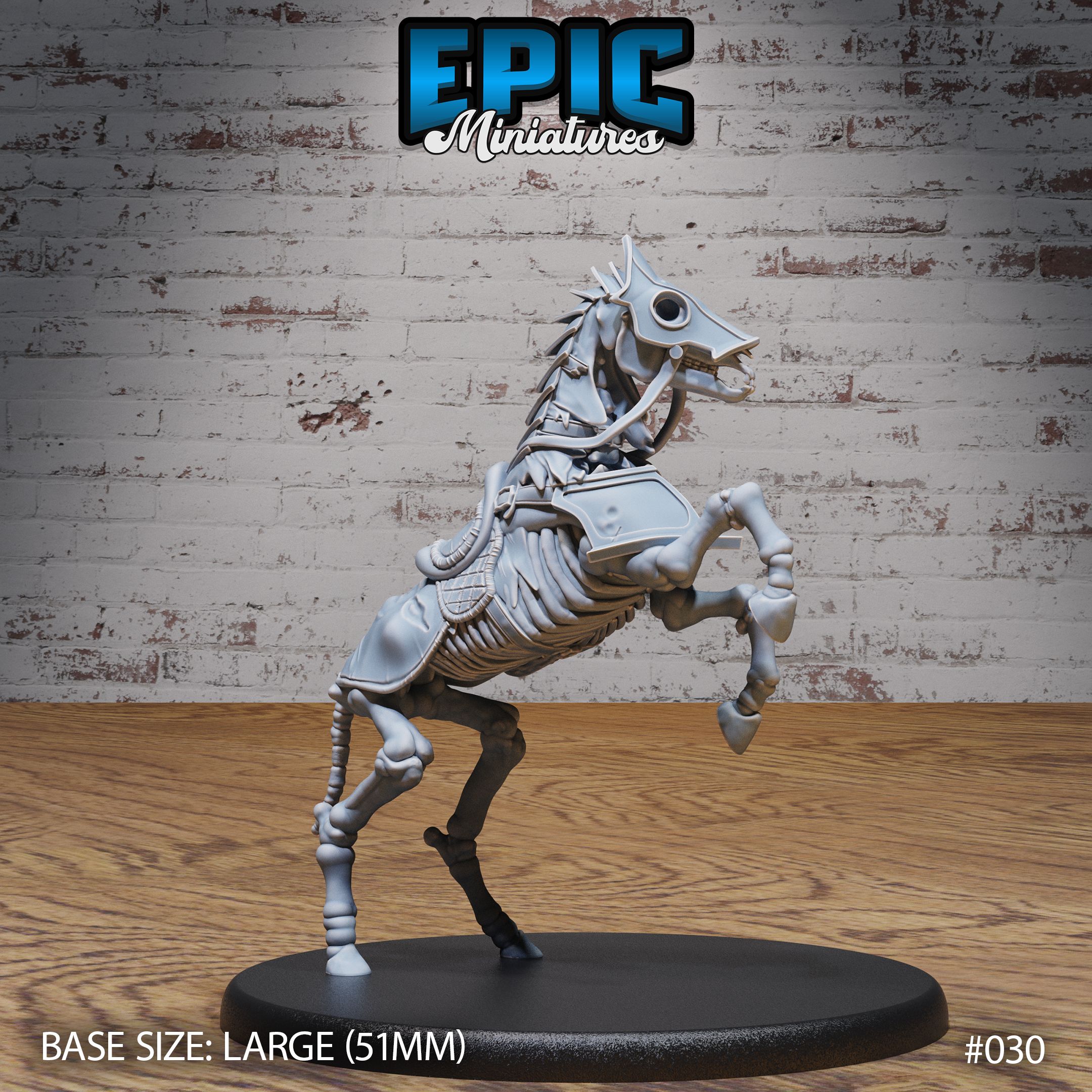 Skeleton Army Horse Mount Attacking / Undead Steed / Evil Skelet Cavalry / Zombie Animal / Evil Bone Kingdom / Walking Dead Monster / Rotting Creature / Graveyard Encounter